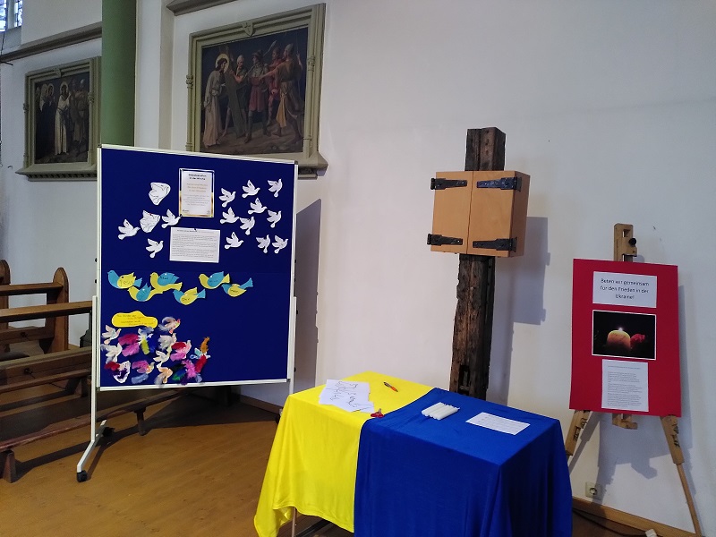 Gebetsstation in der Herz Jesu Kirche