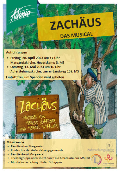 Plakat Zachäus - Das Musical