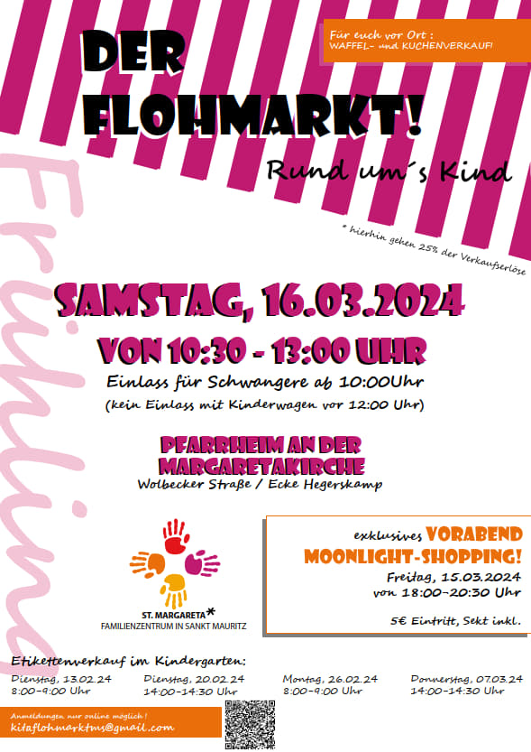 Der Flohmarkt und ums Kind am 16.03.2024