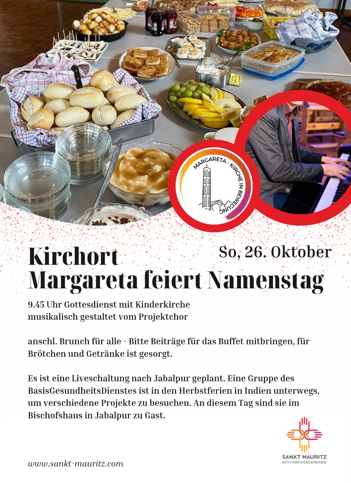 Plakat Einladung Zum Patronatsfest der Margaretakirche