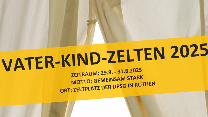 Flyer Vater-Kind-Zelten 2025