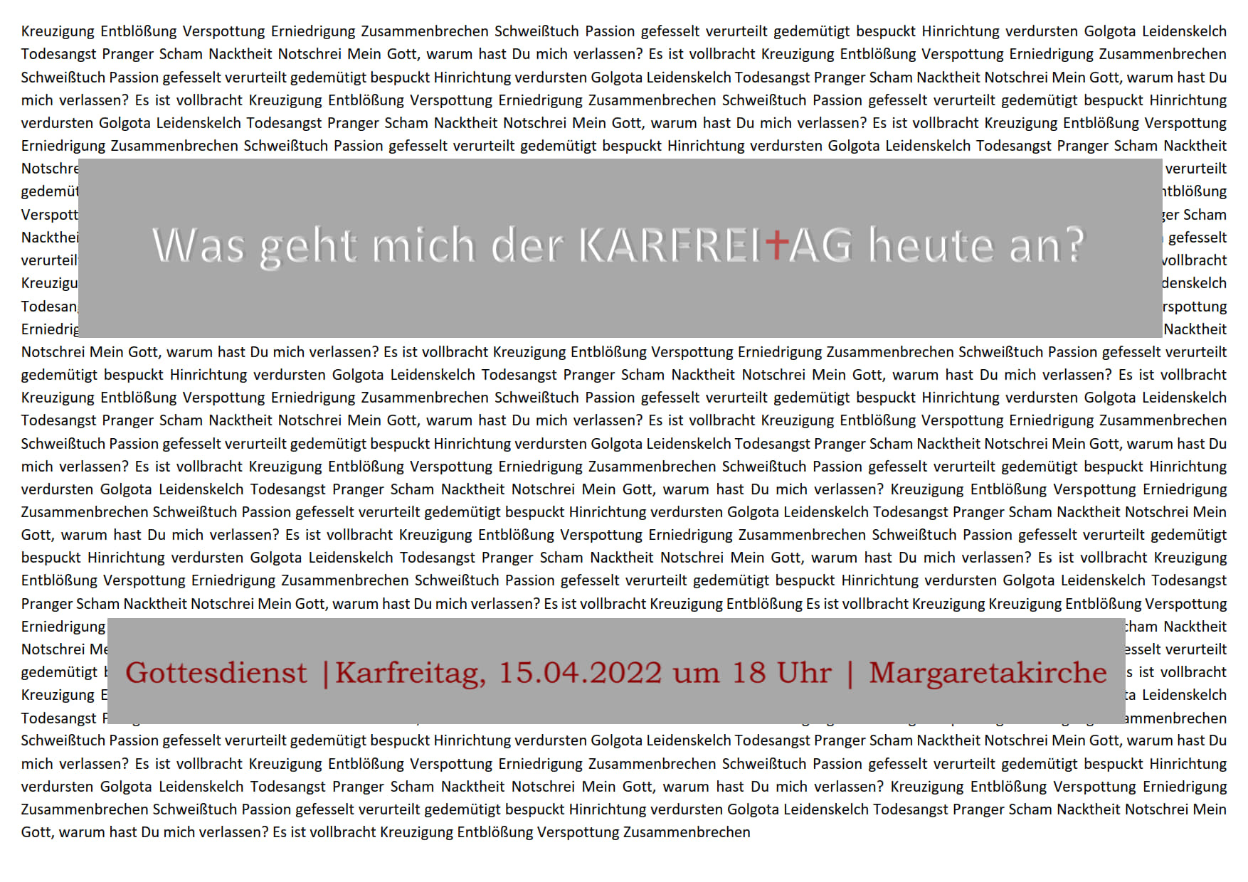 Karfreitag 2022