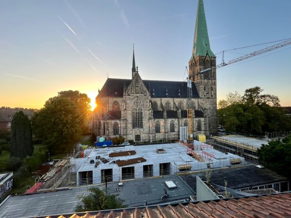 Blick auf die Baustelle