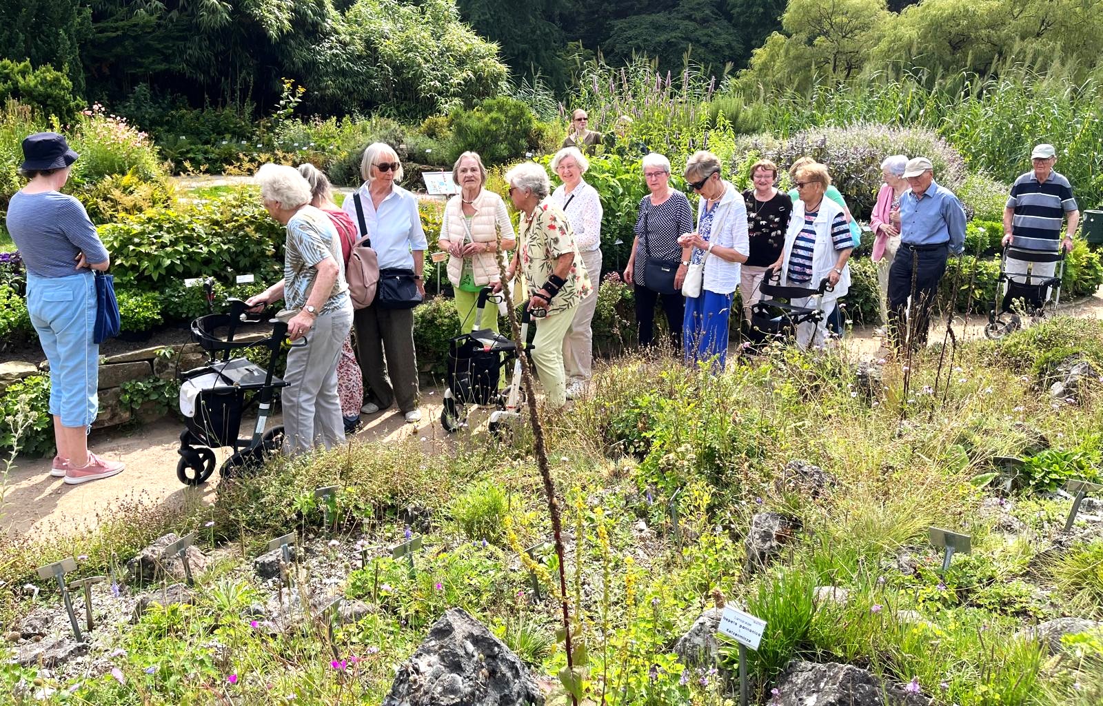 Beim Rundgang im Botanischen Garten