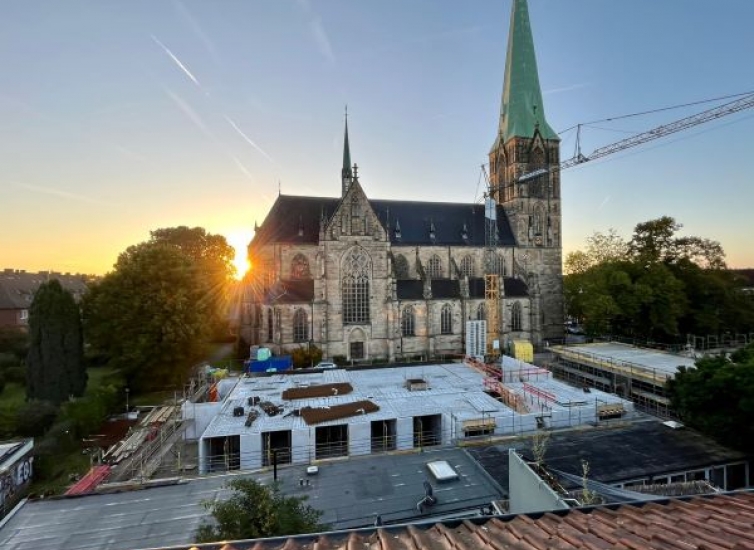 Blick auf die Baustelle