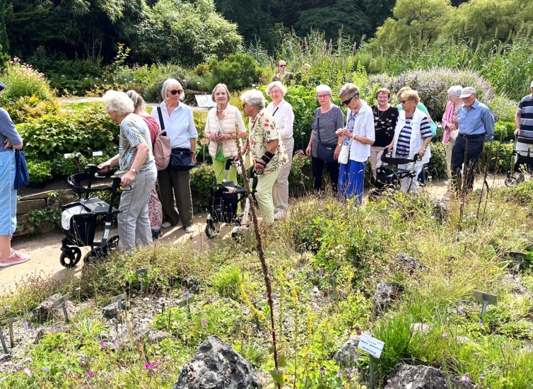 Beim Rundgang im Botanischen Garten