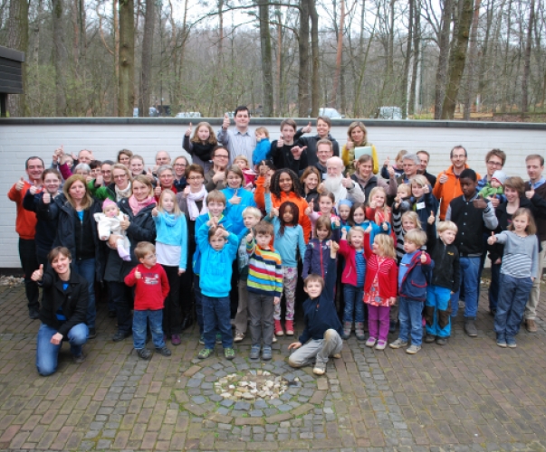 Familien beim Familienwochenende in Haltern am See