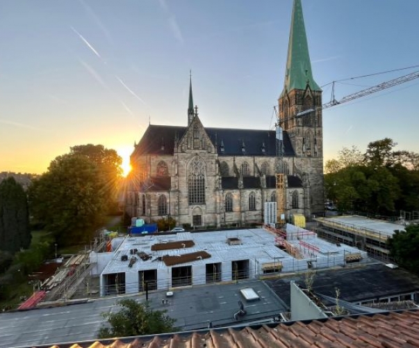 Blick auf die Baustelle