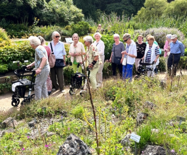 Beim Rundgang im Botanischen Garten